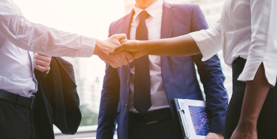 People shaking hands